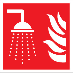 Water Fog Applicator Fire Safety - IMO Glow Label