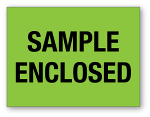 Sample Enclosed Green - Shipping Label