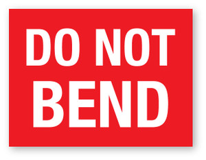 Do Not Bend - Shipping Label