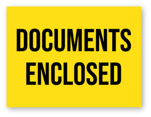 Documents Enclosed - Shipping Label