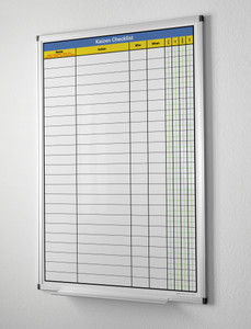 Kaizen Checklist Portrait Whiteboard