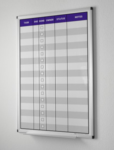 Task List Portrait Whiteboard