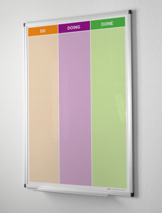 Do - Doing - Done Portrait Whiteboard