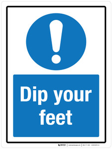 Dip Your Feet Portrait - Wall Sign