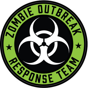 Zombie Outbreak Response Team Biohazard - Hard Hat Sticker