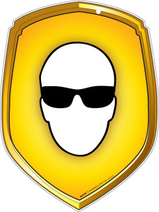 Eye Protection Shield - Floor Sign