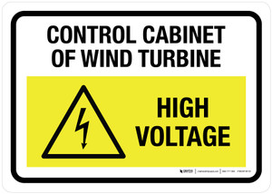 Control Cabinet Of Wind Turbine - High Voltage Landscape - Wall Sign