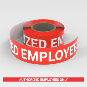 Authorized Employees Only - Smart Stripe Inline Printed Floor Tape Authorized Employees Only - Smart Stripe Inline Printed Floor Tape