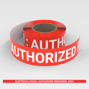 Electrical Room : Authorized Personnel Only - Smart Stripe Inline Printed Floor Tape