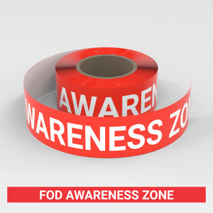 FOD Awareness Zone - Smart Stripe Inline Printed Floor Tape FOD Awareness Zone - Smart Stripe Inline Printed Floor Tape