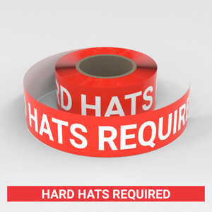 Hard Hats Required - Smart Stripe Inline Printed Floor Tape