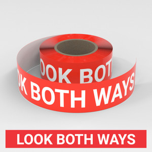 Look Both Ways - Smart Stripe Inline Printed Floor Tape Look Both Ways - Smart Stripe Inline Printed Floor Tape