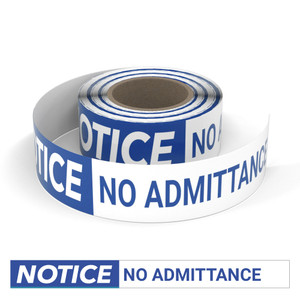 No Admittance - Smart Stripe Inline Printed Floor Tape