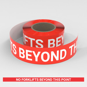 No Forklifts Beyond This Point - Smart Stripe Inline Printed Floor Tape No Forklifts Beyond This Point - Smart Stripe Inline Printed Floor Tape