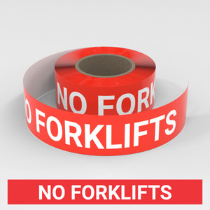 No Forklifts - Smart Stripe Inline Printed Floor Tape No Forklifts - Smart Stripe Inline Printed Floor Tape