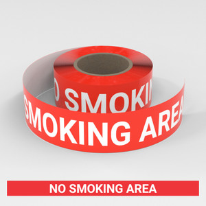 No Smoking Area - Smart Stripe Inline Printed Floor Tape