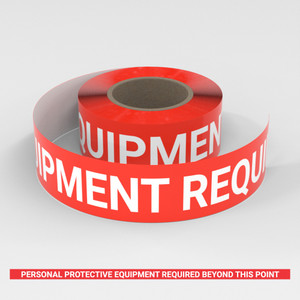 Personal Protective Equipment Required Beyond This Point - Smart Stripe Inline Printed Floor Tape