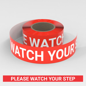Please Watch Your Step - Smart Stripe Inline Printed Floor Tape