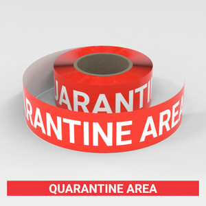 Quarantine Area - Smart Stripe Inline Printed Floor Tape Quarantine Area - Smart Stripe Inline Printed Floor Tape