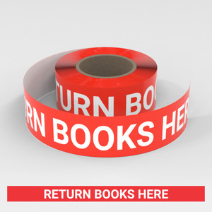Return Books Here - Smart Stripe Inline Printed Floor Tape