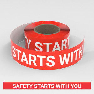 Safety Starts With You - Smart Stripe Inline Printed Floor Tape