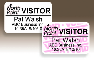 Full Expiring Blank Visitor Badge Supply with Backing