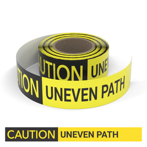 Caution: Uneven Path - Smart Stripe Inline Printed Floor Tape