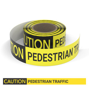 Caution: Pedestrian Traffic - Smart Stripe Inline Printed Floor Tape Caution: Pedestrian Traffic - Smart Stripe Inline Printed Floor Tape