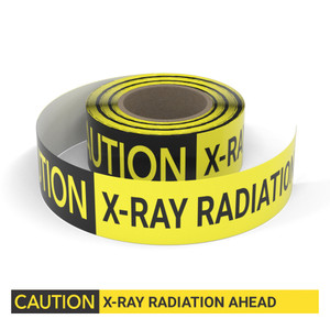 Caution: X-Ray Radiation Ahead - Smart Stripe Inline Printed Floor Tape