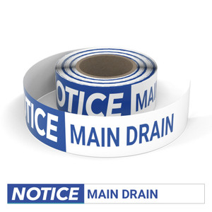 Notice: Main Drain - Smart Stripe Inline Printed Floor Tape