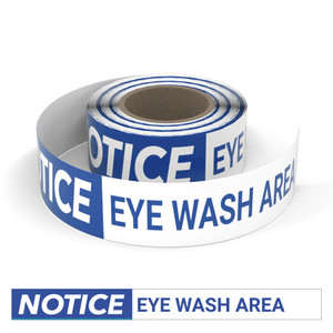 Notice: Eye Wash Area - Smart Stripe Inline Printed Floor Tape