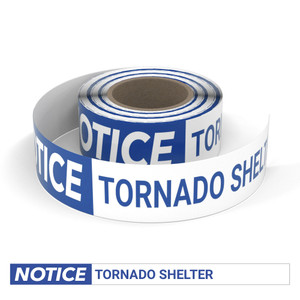 Notice: Tornado Shelter - Smart Stripe Inline Printed Floor Tape