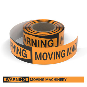 Warning: Moving Machinery - Smart Stripe Inline Printed Floor Tape