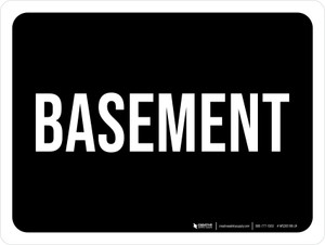 Basement Black Landscape - Wall Sign