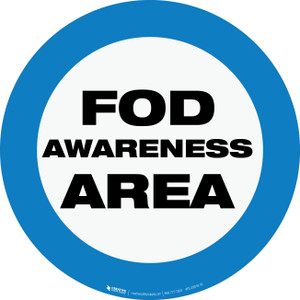FOD Awareness Area Type A (Floor Sign)