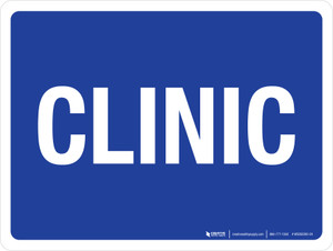 Clinic Blue Landscape - Wall Sign