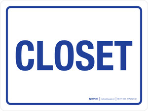 Closet Blue Landscape - Wall Sign