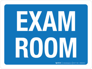 Exam Room Blue Landscape - Wall Sign