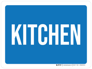 Kitchen Blue Landscape - Wall Sign
