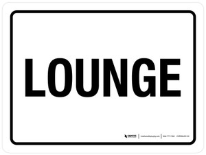 Lounge White Landscape - Wall Sign