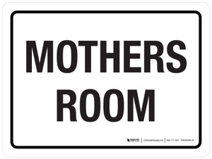 Mothers Room White Landscape - Wall Sign