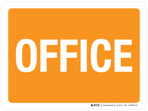 Office Orange Landscape - Wall Sign