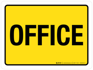 Office Yellow Landscape - Wall Sign
