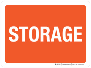 Storage Orange Landscape - Wall Sign