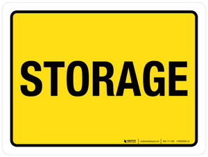 Storage Yellow Landscape - Wall Sign