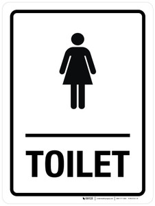 Toilet (Women Icon) - Wall Sign
