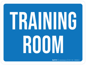 Training Room Blue Landscape - Wall Sign