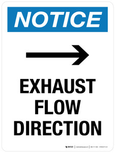 Notice: First Aid Cabinet with Left Arrow Portrait - Wall Sign