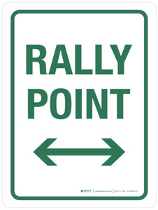 Rally Point with Arrows Portrait - Wall Sign