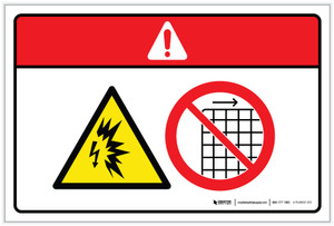 Danger: Arc Flash And Shock Hazard (Wordless ISO/ANSI) - Label